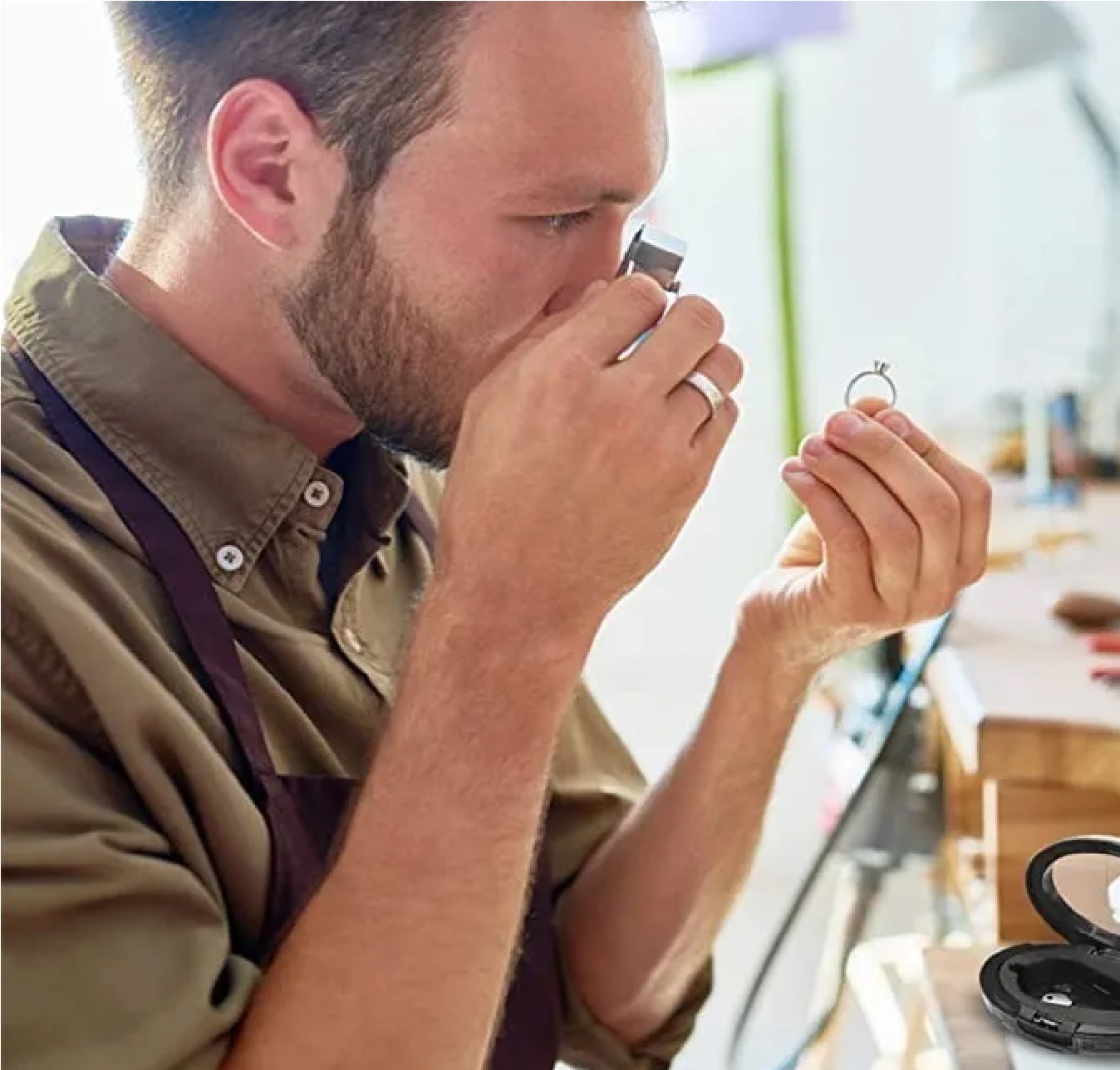 Lupa Joyero Tri C/led 12-22mm 30-60x