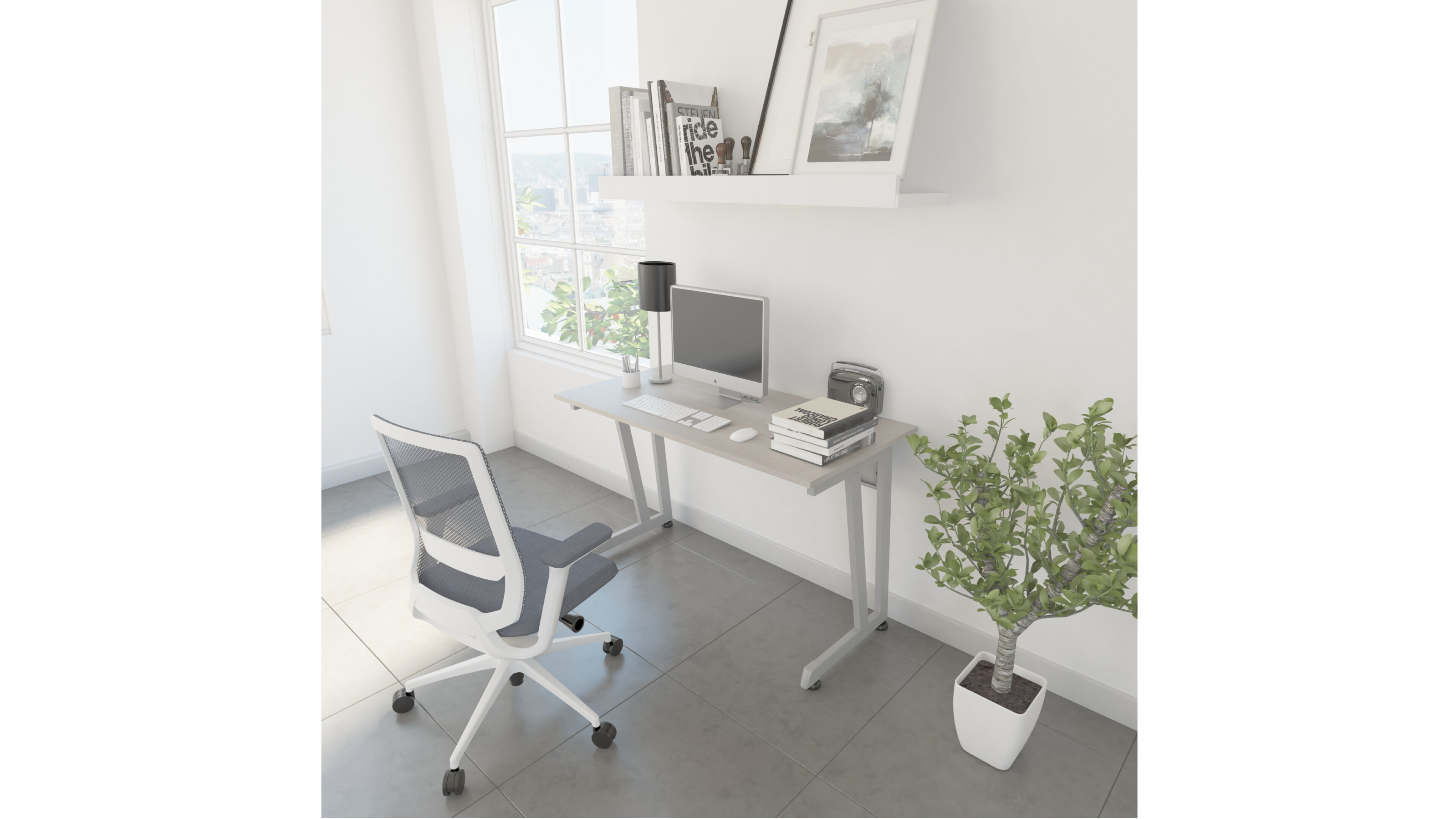 Línea Italia Escritorio Básico - Adaptable a Hogar, Oficina o Estudio | Material de Alta Calidad | Resistente y Duradero |Fácil Armado