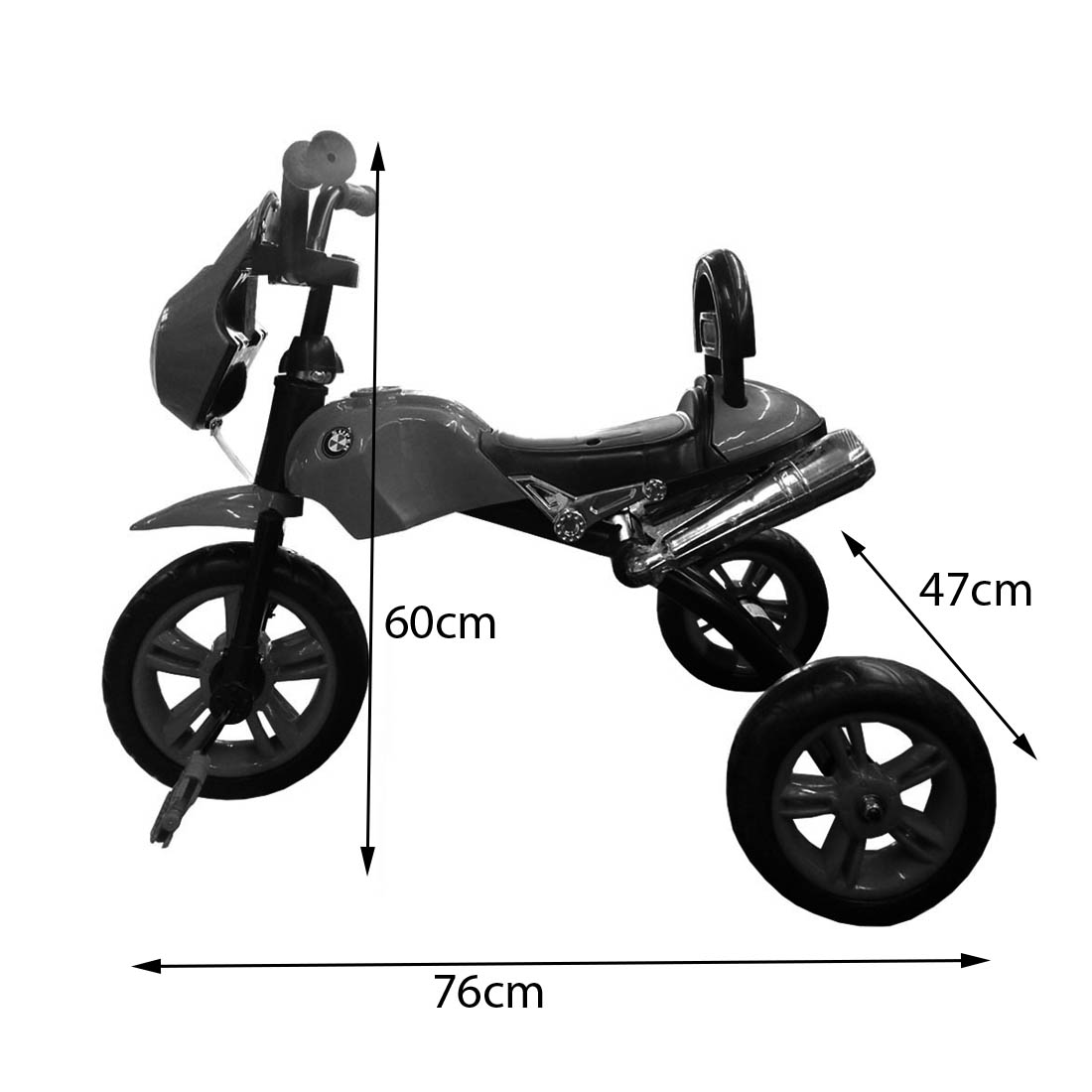 Triciclo Infantil Tipo Moto con Luz y Sonido