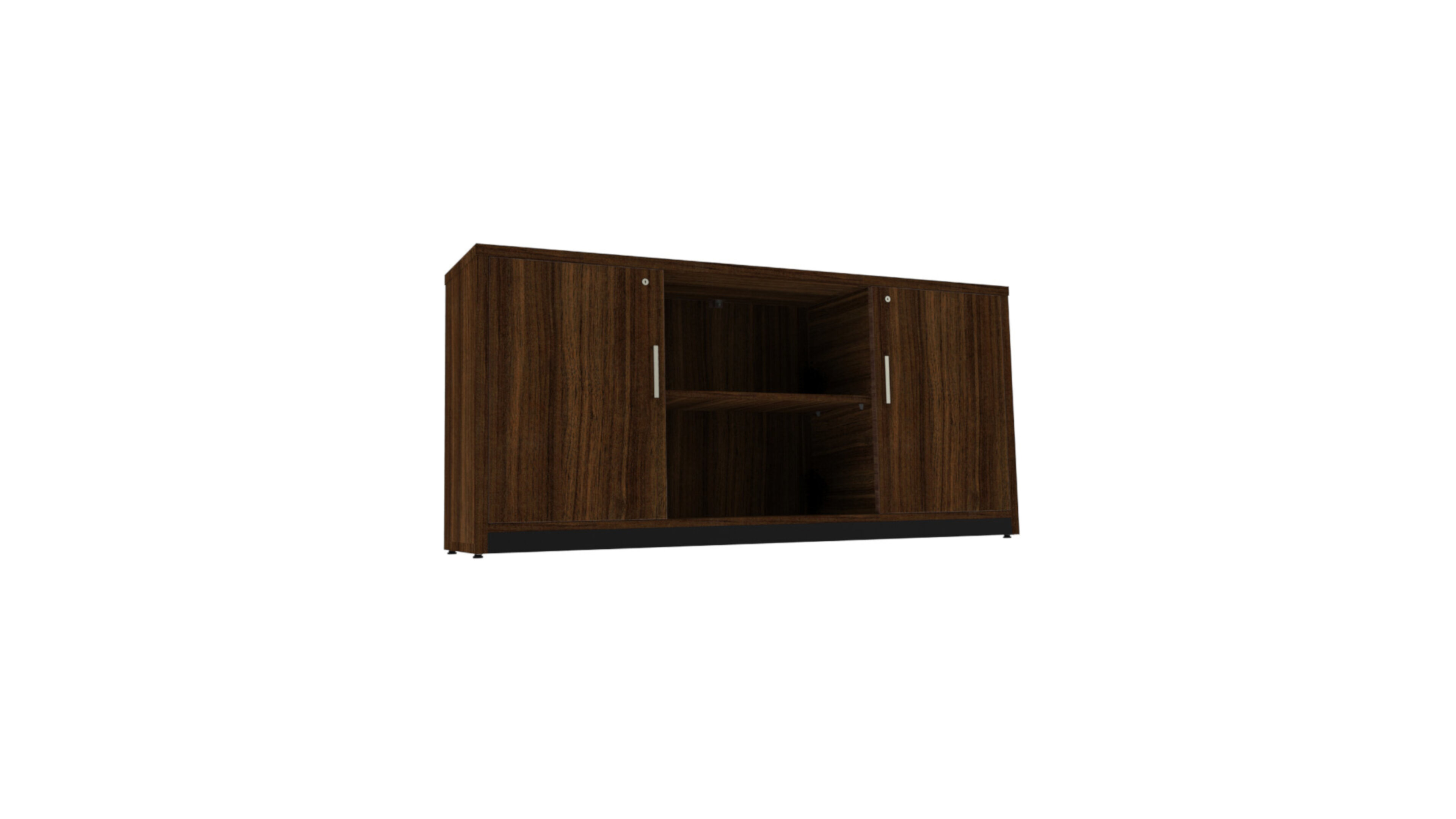 Línea Italia Credenza - Mueble de T.V. KLASS03 / Color Ceniza-Eucalipto-Nogal | Adaptable al Hogar, oficina o Estudio | material de Alta Calidad | resistente y Duradero | Fácil Armado