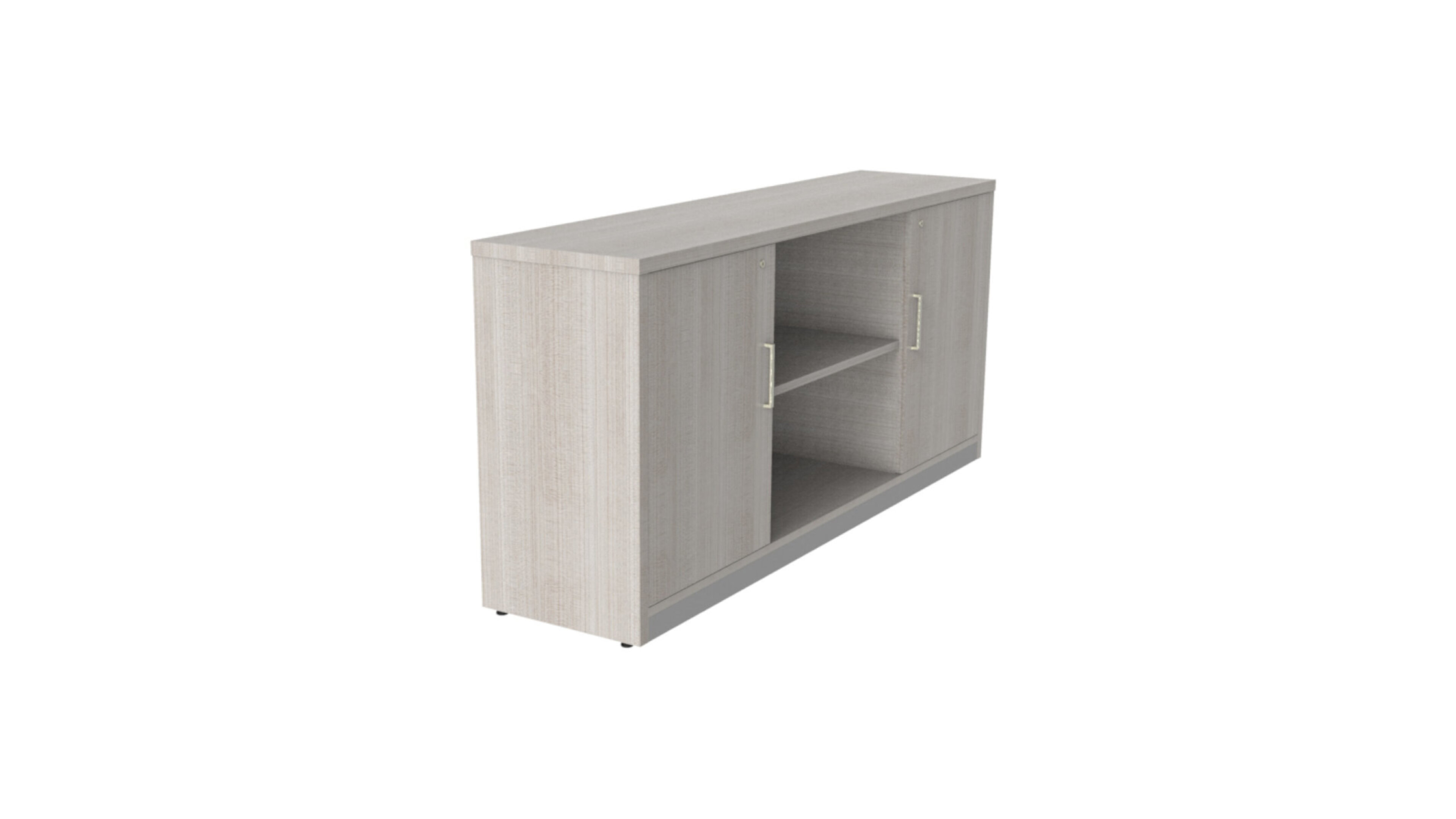 Línea Italia Credenza - Mueble de T.V. KLASS03 / Color Ceniza-Eucalipto-Nogal | Adaptable al Hogar, oficina o Estudio | material de Alta Calidad | resistente y Duradero | Fácil Armado