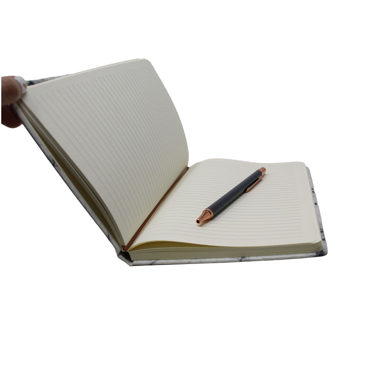 Set Libreta De Notas, Mármol Elegante Juvenil Elias Con Bolígrafo