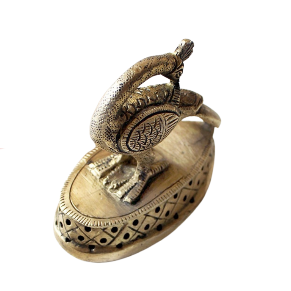 Estatuilla Antigua Vintaje Pavo Real - India Tienda