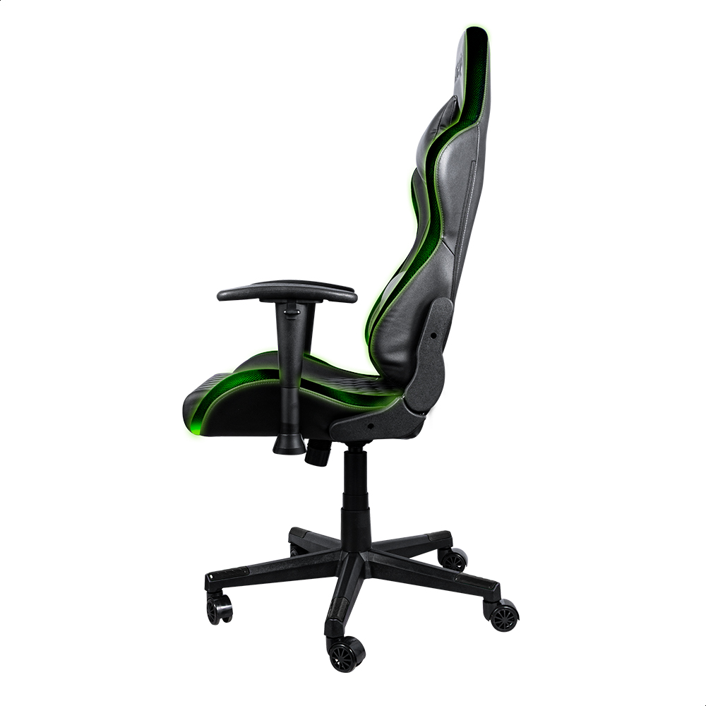 Silla Gamer Xbox Luces LED RGB Negro Descanzabrazos 2D Asiento reclinable con elevación y ruedas silenciosas 360