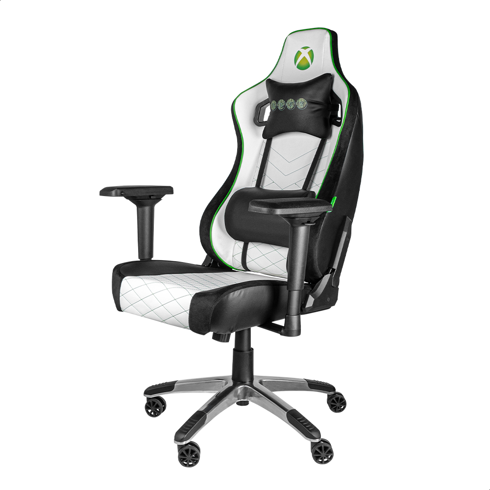 Silla Gamer Xbox Edición Especial  Blanco/Negro Confeccionada en koskin