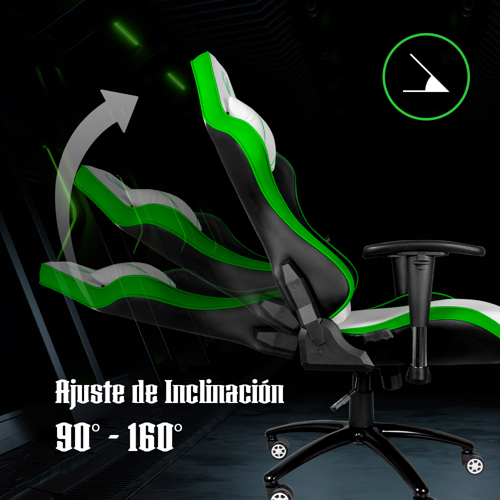 Silla Gamer Xbox Edición Especial  Blanco/Negro Confeccionada en koskin