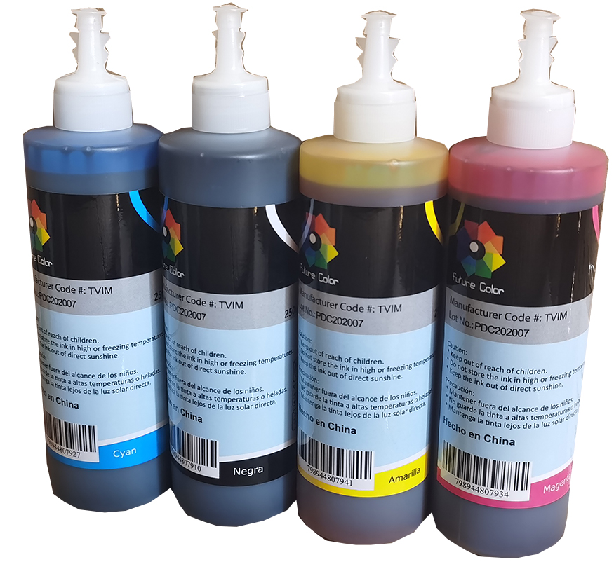 Tintas Genericas 4 Future Color T644 L110 L120 L210 L220 L300 L310 L355 L365 L375 L380 L395 L455  L121 L1210 L3210 L3250 L3260 L4260 L5290 L6270 L4150 250ML