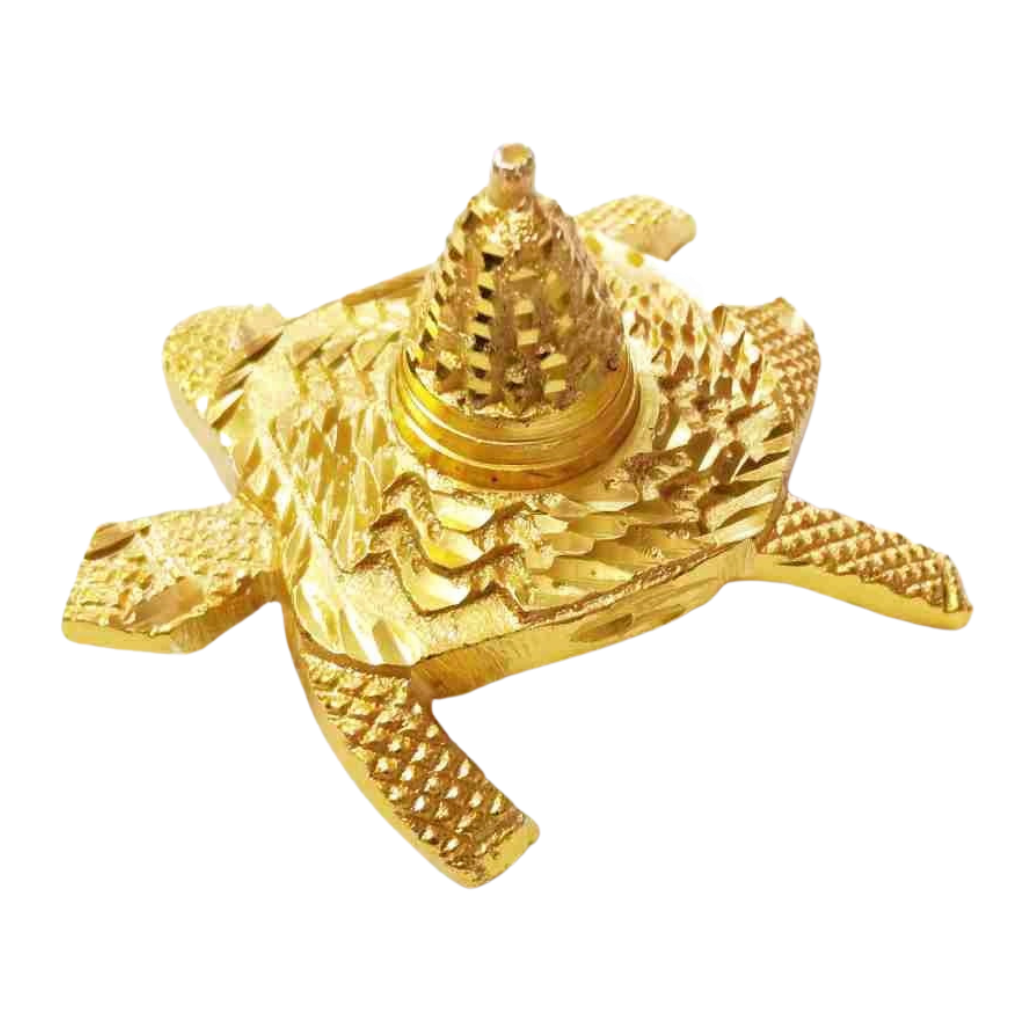 Tortuga Decorativa Meru Shree Yantra para la riqueza y la prosperidad - India Tienda