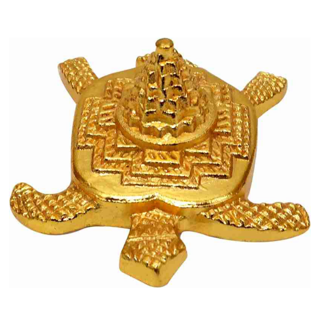 Tortuga Decorativa Meru Shree Yantra para la riqueza y la prosperidad - India Tienda