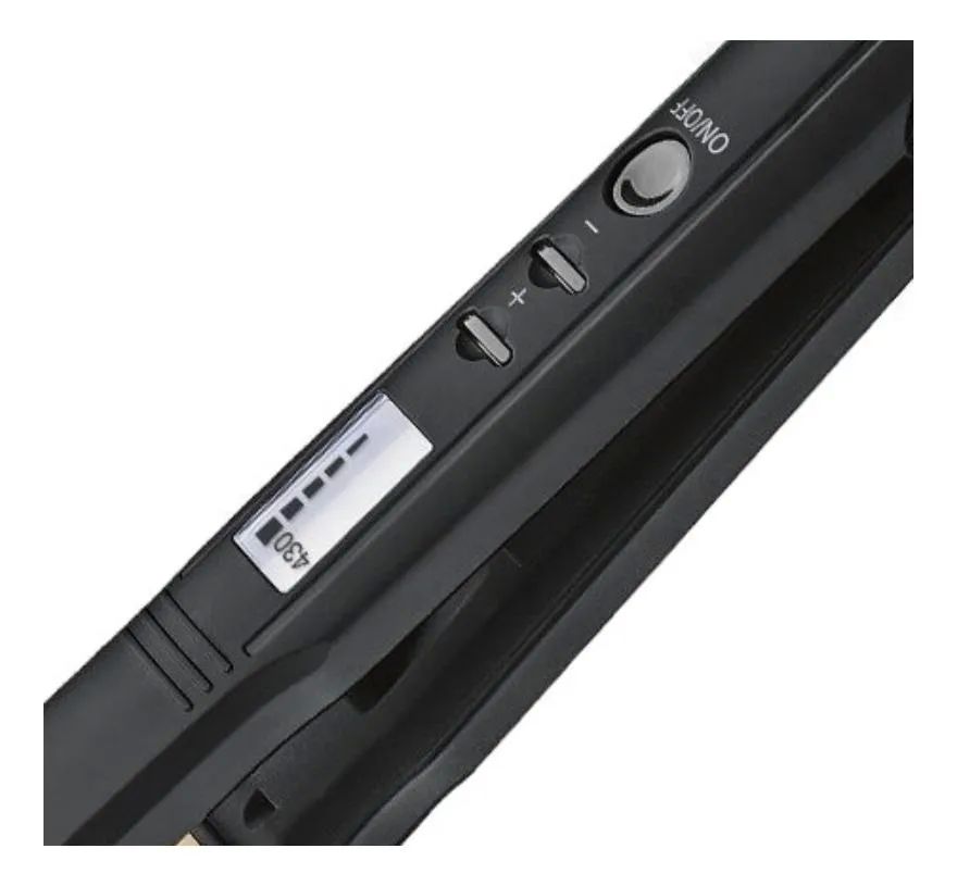 Plancha de cabello Revlon De Ceramica Digital Negra 