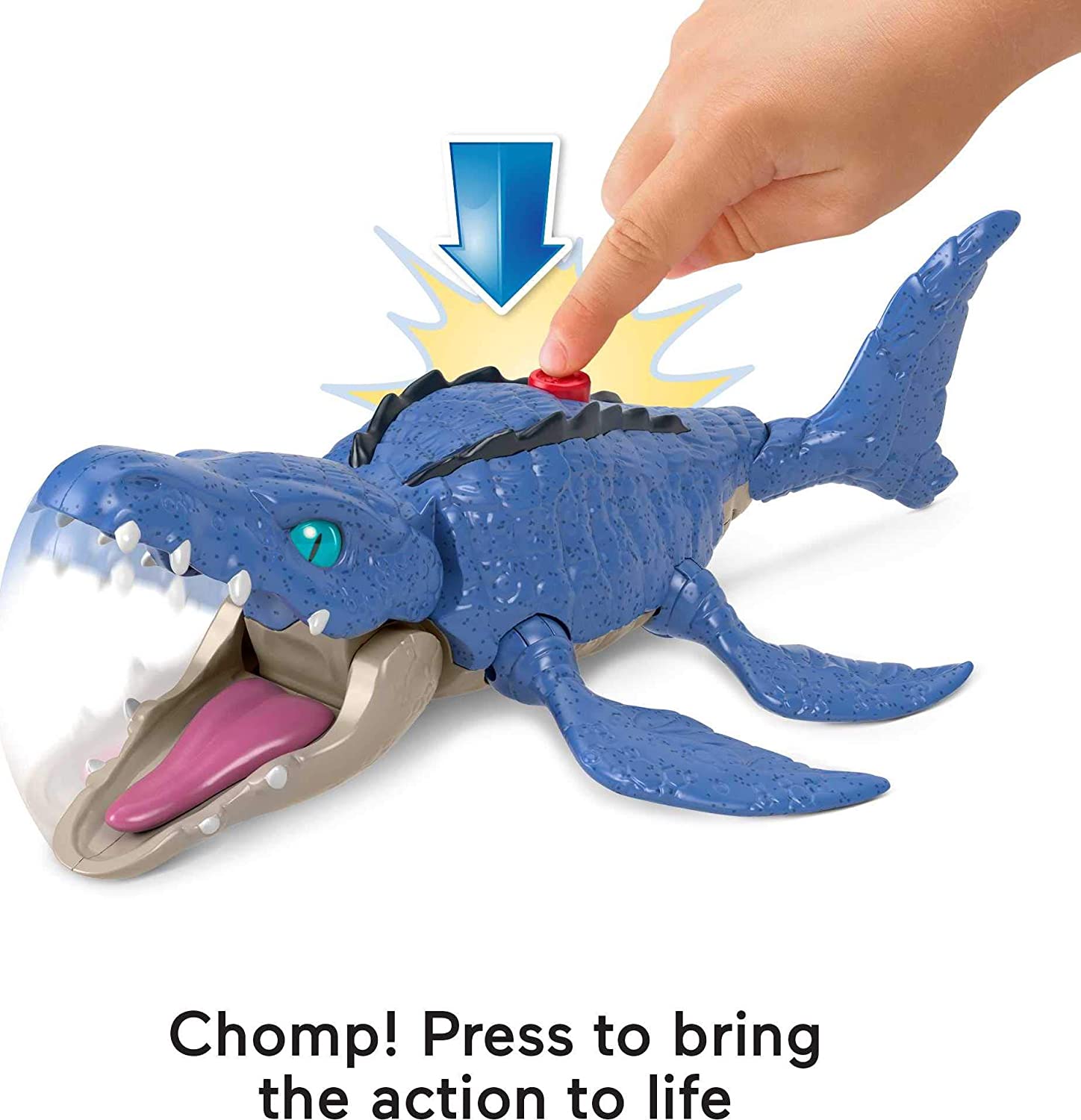 Imaginext Jurassic World Camp Cretaceous Mosasaurus Y Kenji