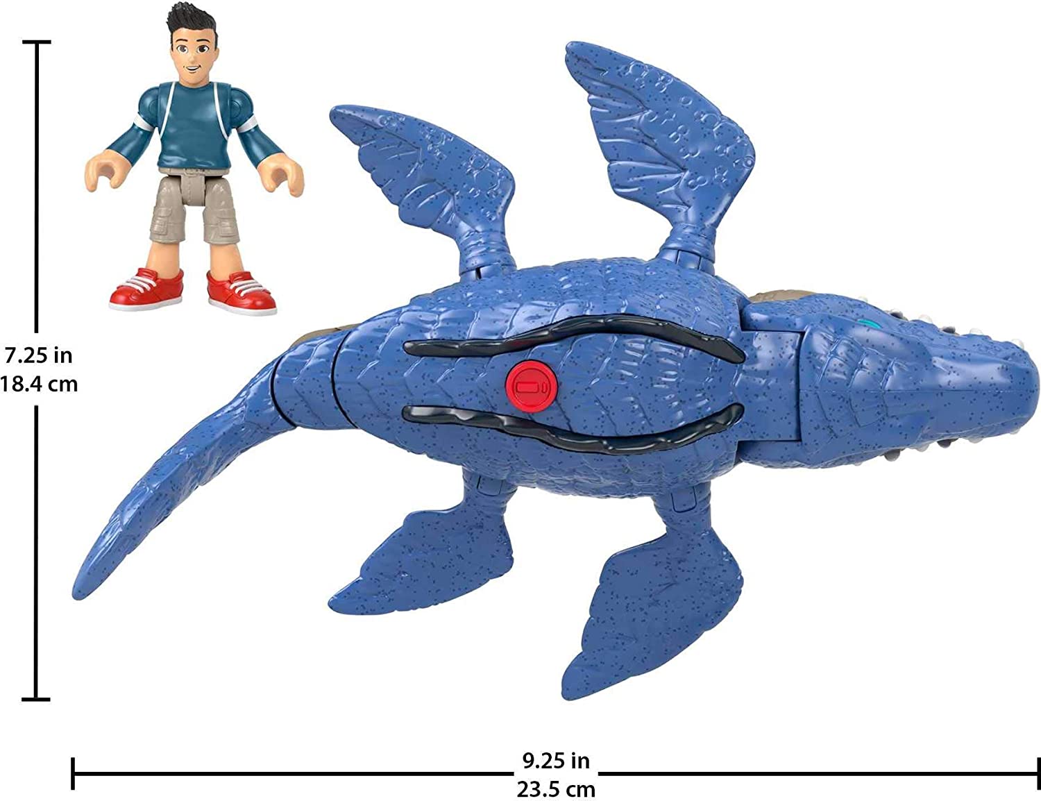 Imaginext Jurassic World Camp Cretaceous Mosasaurus Y Kenji