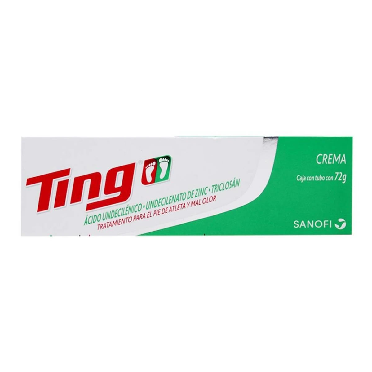 Crema Para Pies en Tubo de 72 g Con 2 Piezas Ting 668602 CST