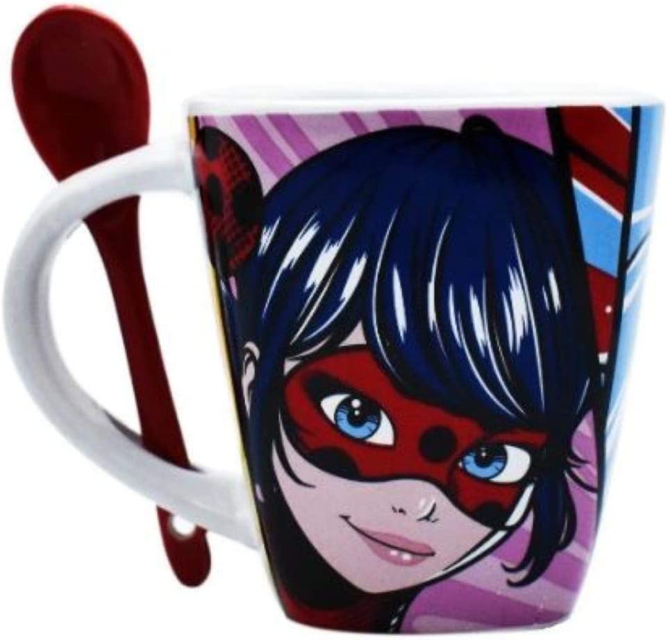 Tarro De Ceramica Con Cuchara Ladybug Fun Kids 440 Ml 