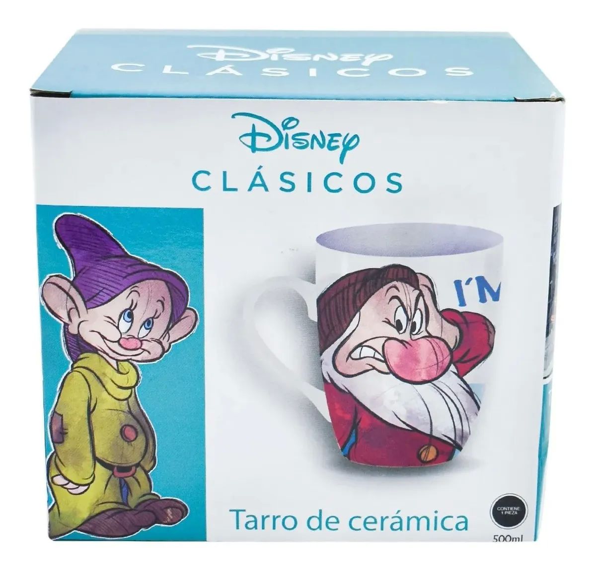 Taza Disney Colección Enanitos Blanca Nieves Cerámica 500ml