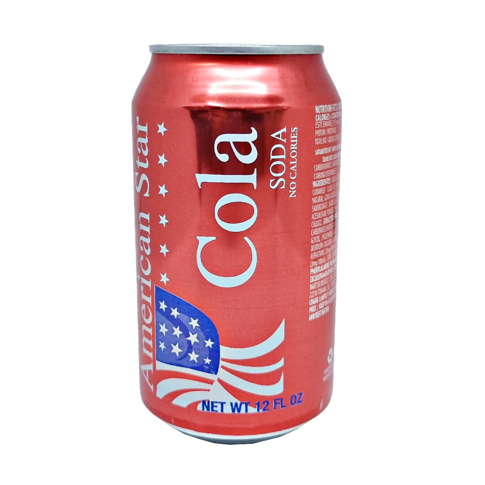 Refresco Sabor Cola 355ml American Star Sin Calorias Azucar