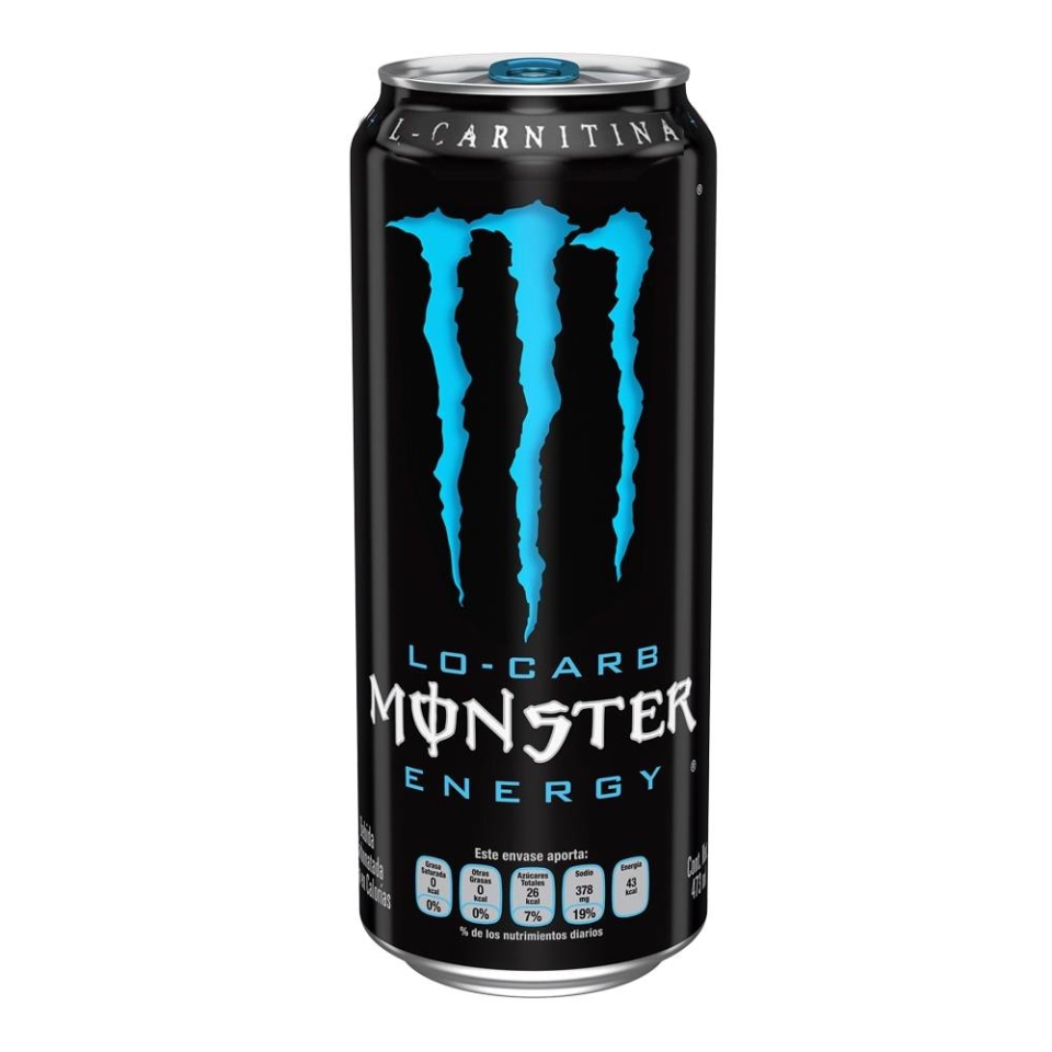 Monster Energy Bebida Energética Bajo En Calorias Azul 473ml