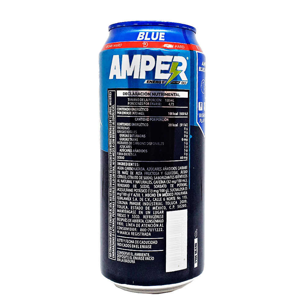 Bebida Energizante Amper Energy Drink 473ml No Limits