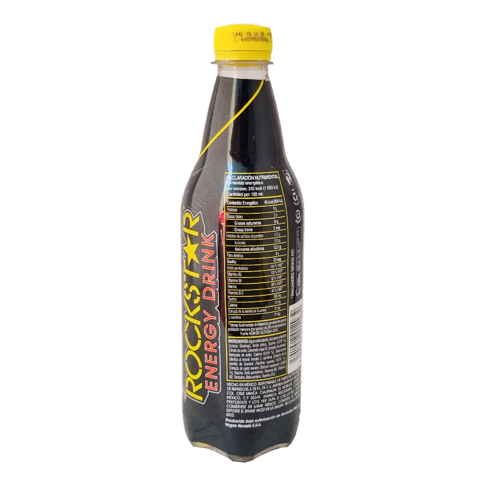 Bebida Rockstar Taurina Cafeina Guarana Energy Drink 500ml