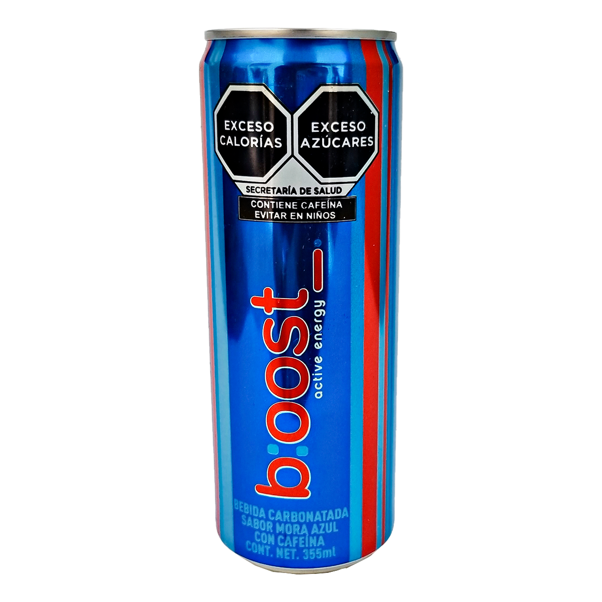 Bebida Energetizante Boost 355ml Mora Azul Con Cafeina