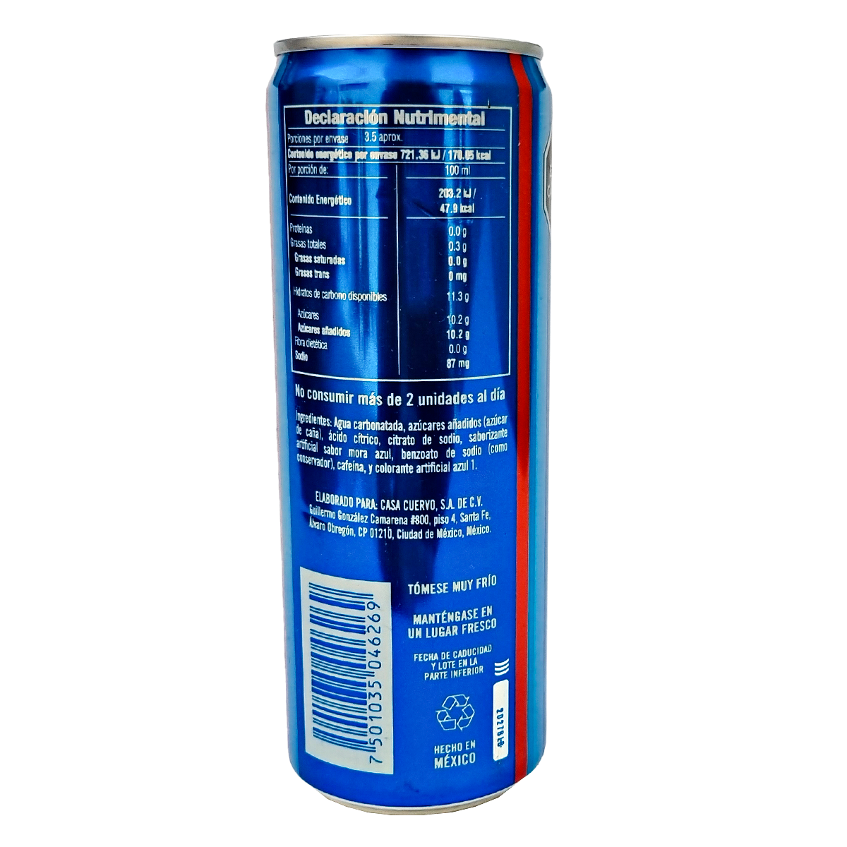 Bebida Energetizante Boost 355ml Mora Azul Con Cafeina