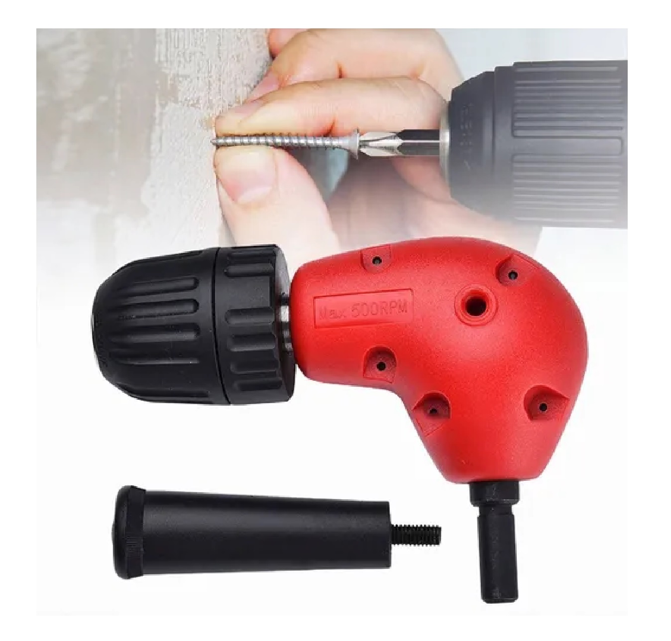 Adaptador De Ángulo Recto 3/8 90 Grados Para Taladro Eléctri
