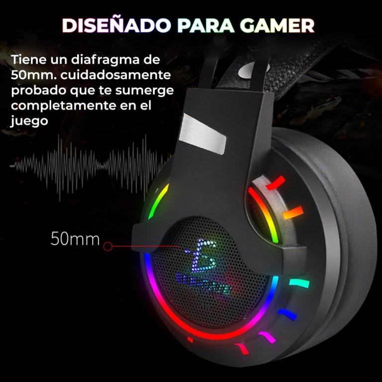 Audifonos Gamer luz Led Colores Ps4 Xbox Pc Laptop nintendo switch tablet smartphone