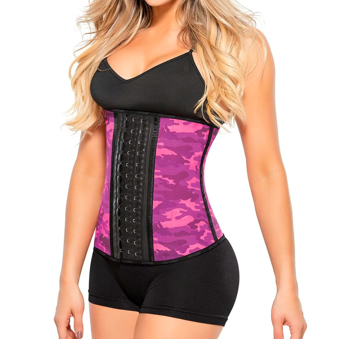 Fajas Colombianas Cinturilla Moldeadora De figura, Cinturilla Latex Reductora De Medidas, Faja Colombiana Animal Print Mujer Con Broches Alta Compresion 