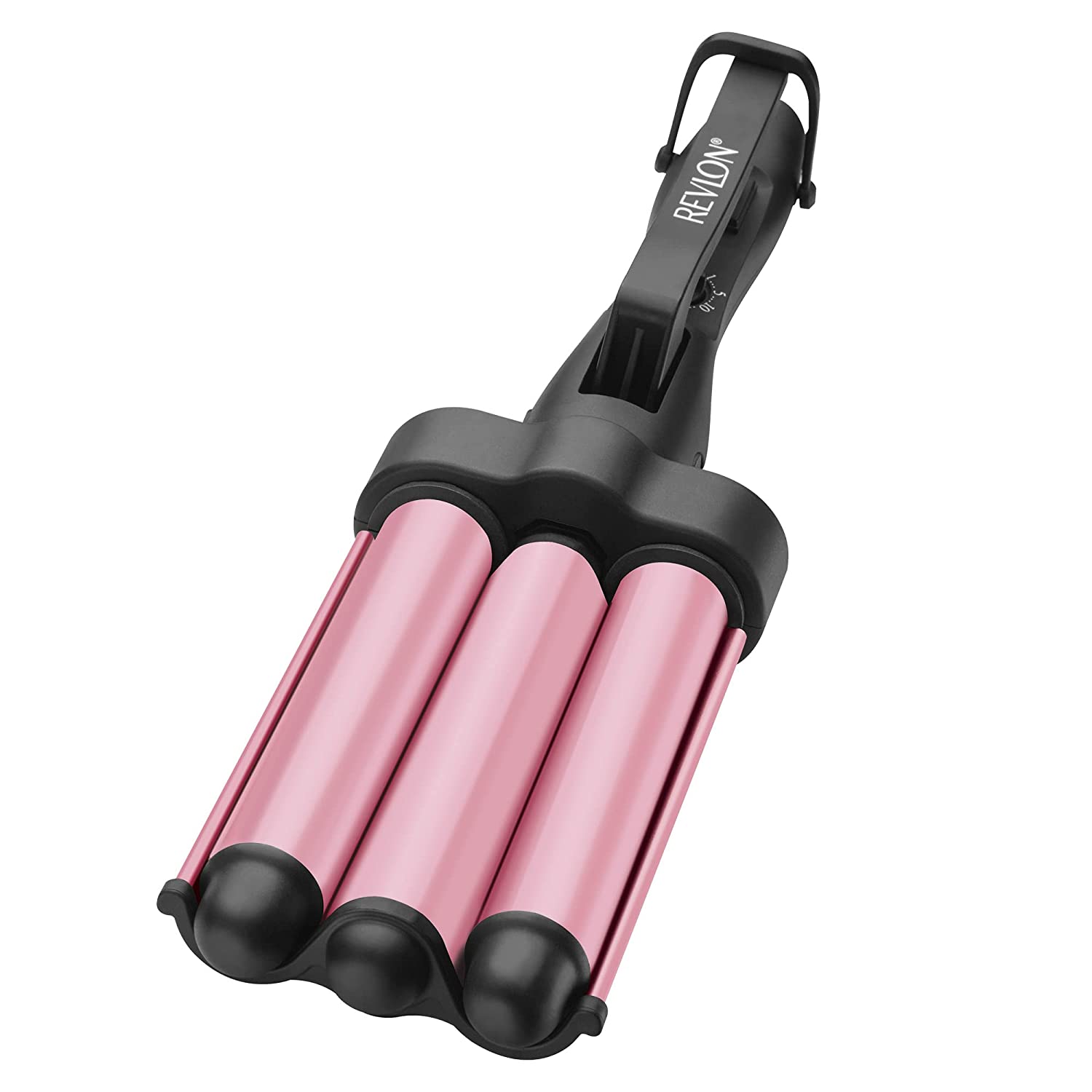 Waflera Rizadora Revlon Jumbo Rv084 Cerámica 3 Barriles Rosa