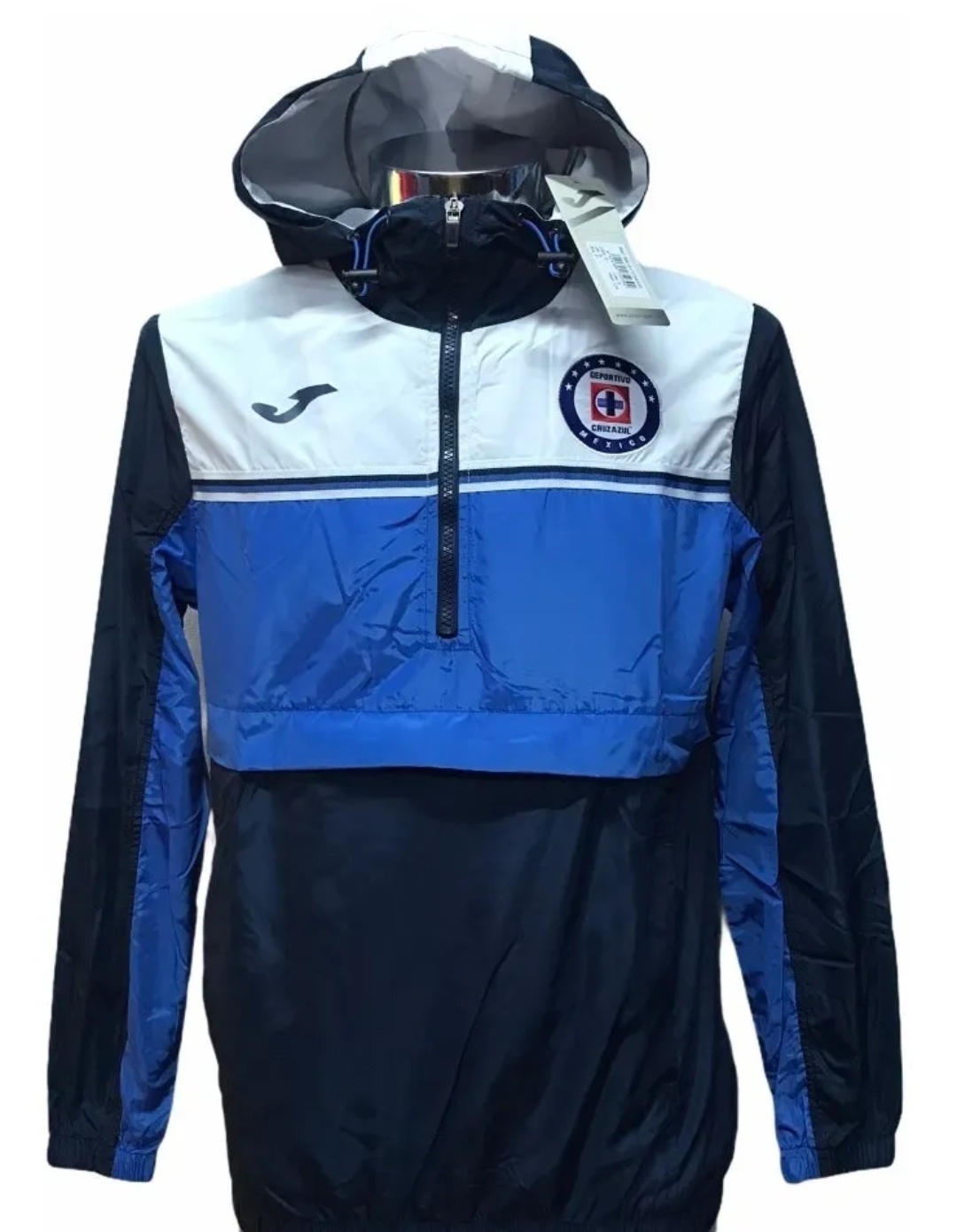 CHAMARRA CRUZ AZUL MEDIO CIERRE JOMA 