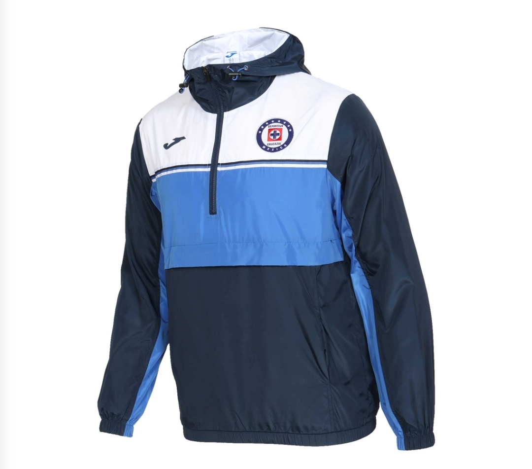 CHAMARRA CRUZ AZUL MEDIO CIERRE JOMA 