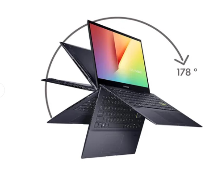 Combo Laptop Asus VIVOBOOK FLIP 14 Ryzen 5 8GB 256GB Negro