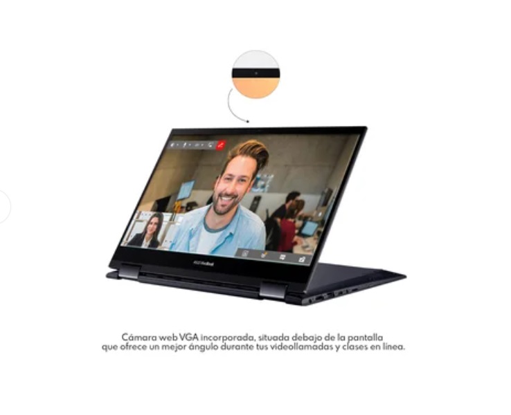Combo Laptop Asus VIVOBOOK FLIP 14 Ryzen 5 8GB 256GB Negro