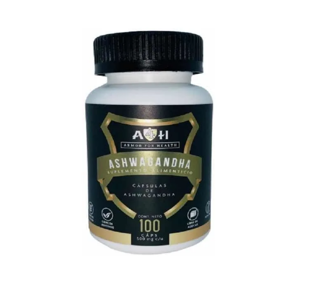 Ashwagandha 500mg De 100 Cápsulas A4h Calma Armor For Health