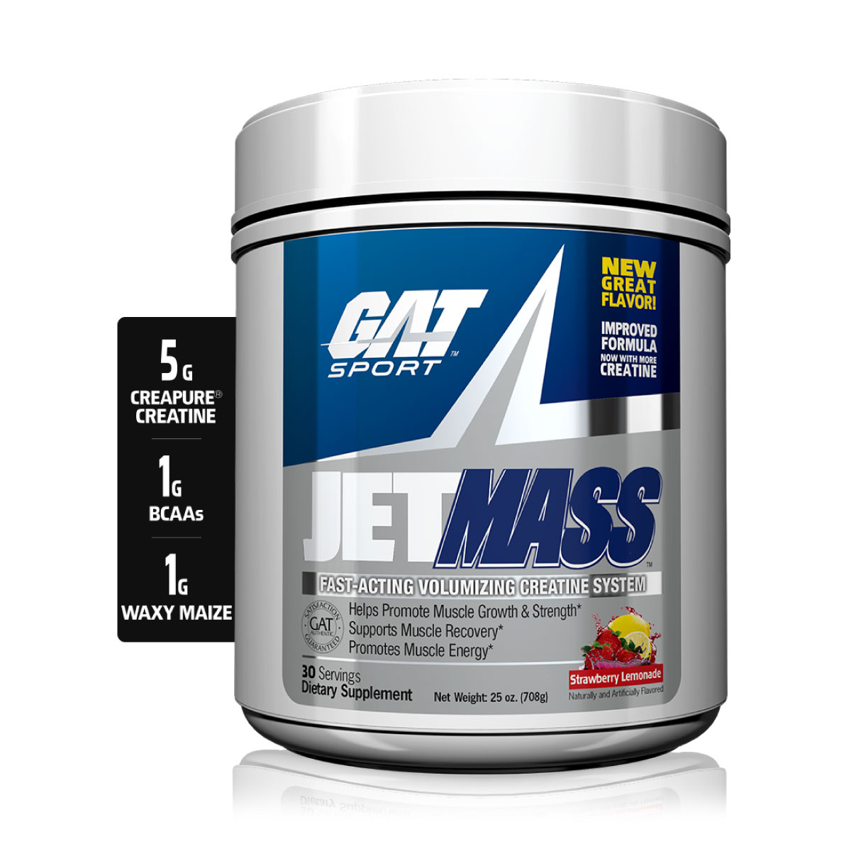 Sistema de Creatina Gat JetMass 708g 30 Serv. - Tropical Ice