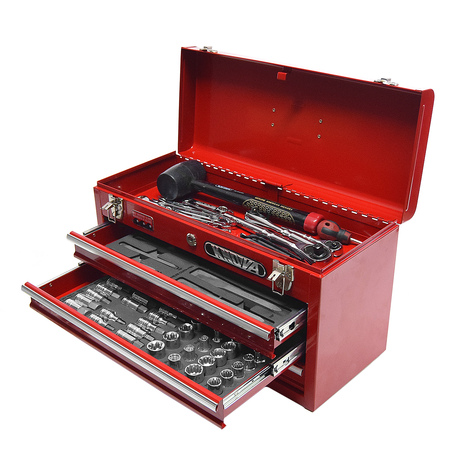 Knova Caja para Herramientas Metálica con 3 gavetas/cajones 20"