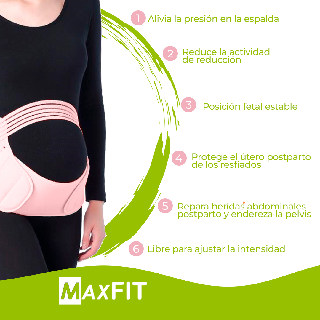 Faja Para Embarazada  y Maternidad, Soporte Embarazo Maxfit Hd301