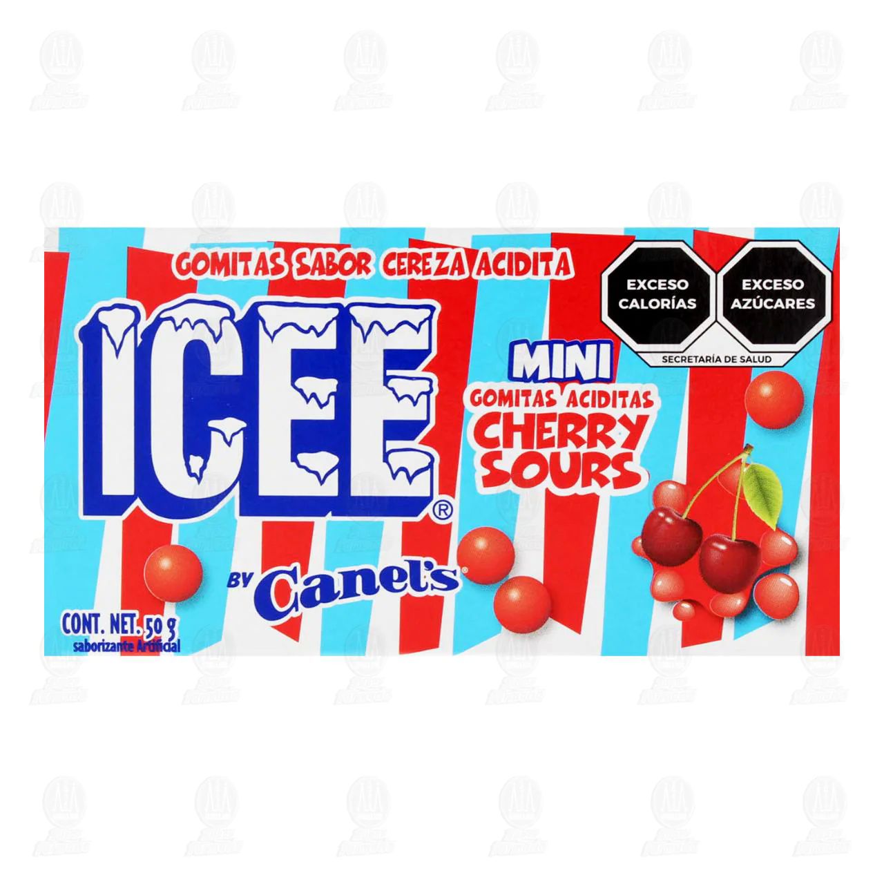 Icee Cherry Sours Mini Gomitas Aciditas Sabor Cereza 9pzs