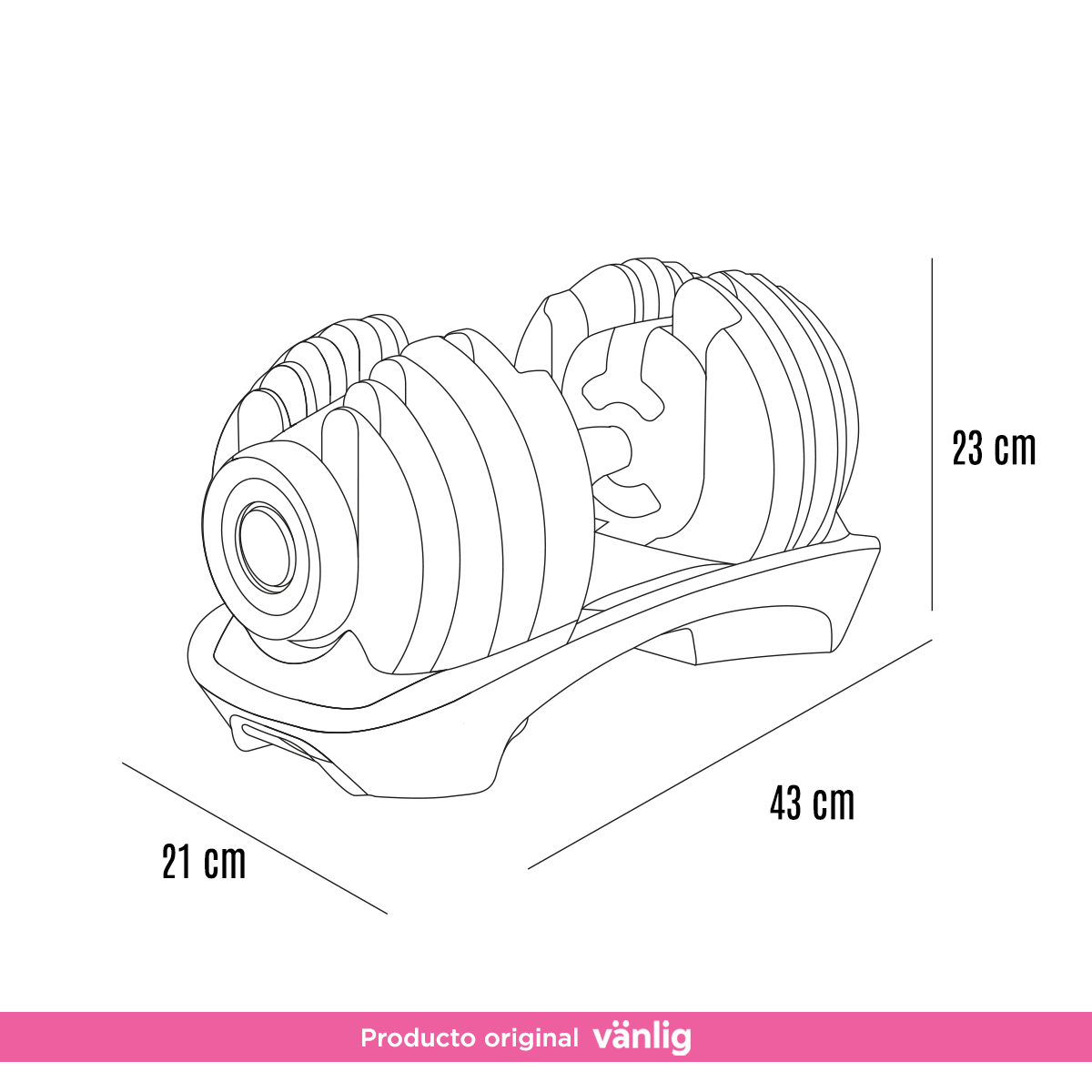 Mancuerna Ajustable Tipo Bowflex De 2.5 A 24 Kg Vanlig