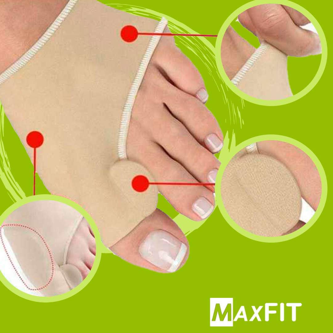 2 Corrector Ortopédico Juanete De Tela, Dedo Del Pie Separador De silicona Valgus