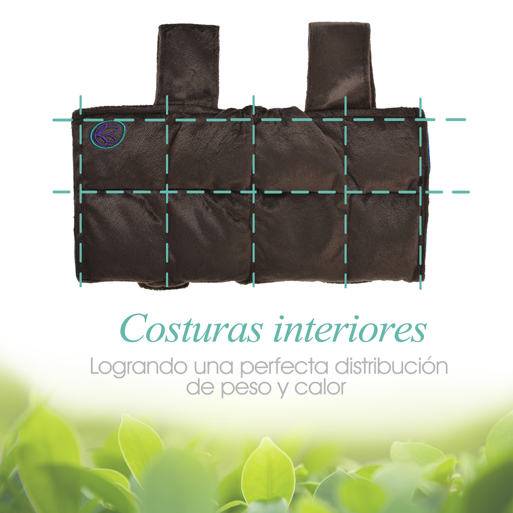 Naturalness - Compresa Rodilla. Elaborada con Semillas y Plantas Medicinales - Línea Ortopédica Ideal para Rehabilitación, Fisioterapia y Descanso.
