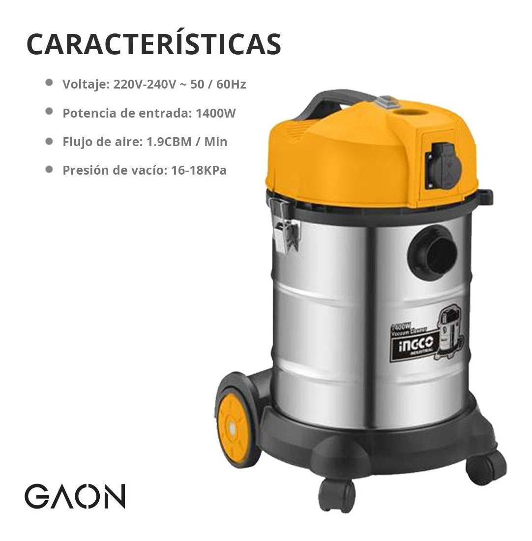 Aspiradora Industrial Para Solidos Y Liquidos Multifuncional