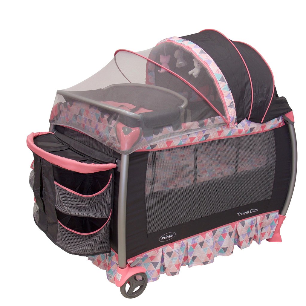 Cuna Corral Prinsel Para Bebé Travel Elite Girl