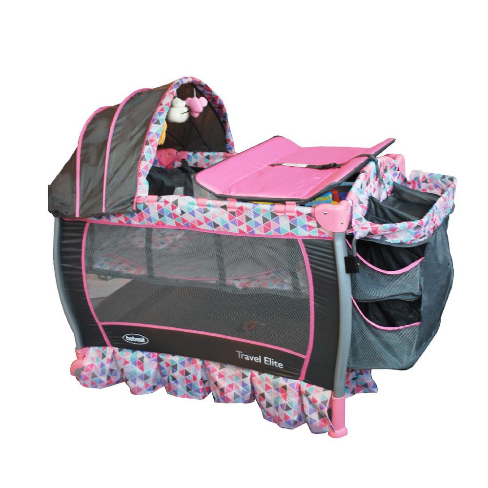 Cuna Corral Prinsel Para Bebé Travel Elite Girl