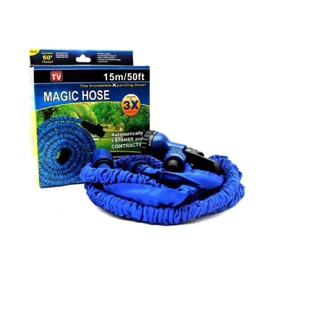 Manguera Expandible Retractil Magic Hose 50ft 15m Con  Pistola