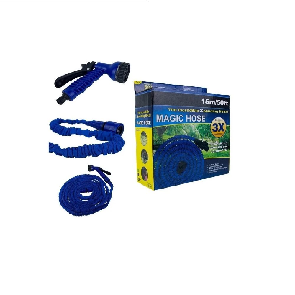 Manguera Expandible Retractil Magic Hose 50ft 15m Con  Pistola