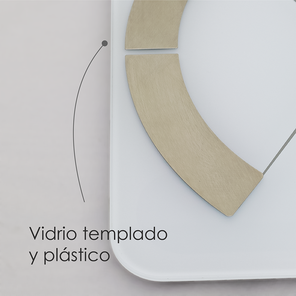 Báscula inteligente con analizador de grasa corporal bluetooth