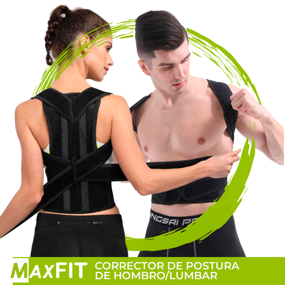 Corrector De Postura Premium Espalda Recta Con Varillas Flexibles Hb204 Maxfit