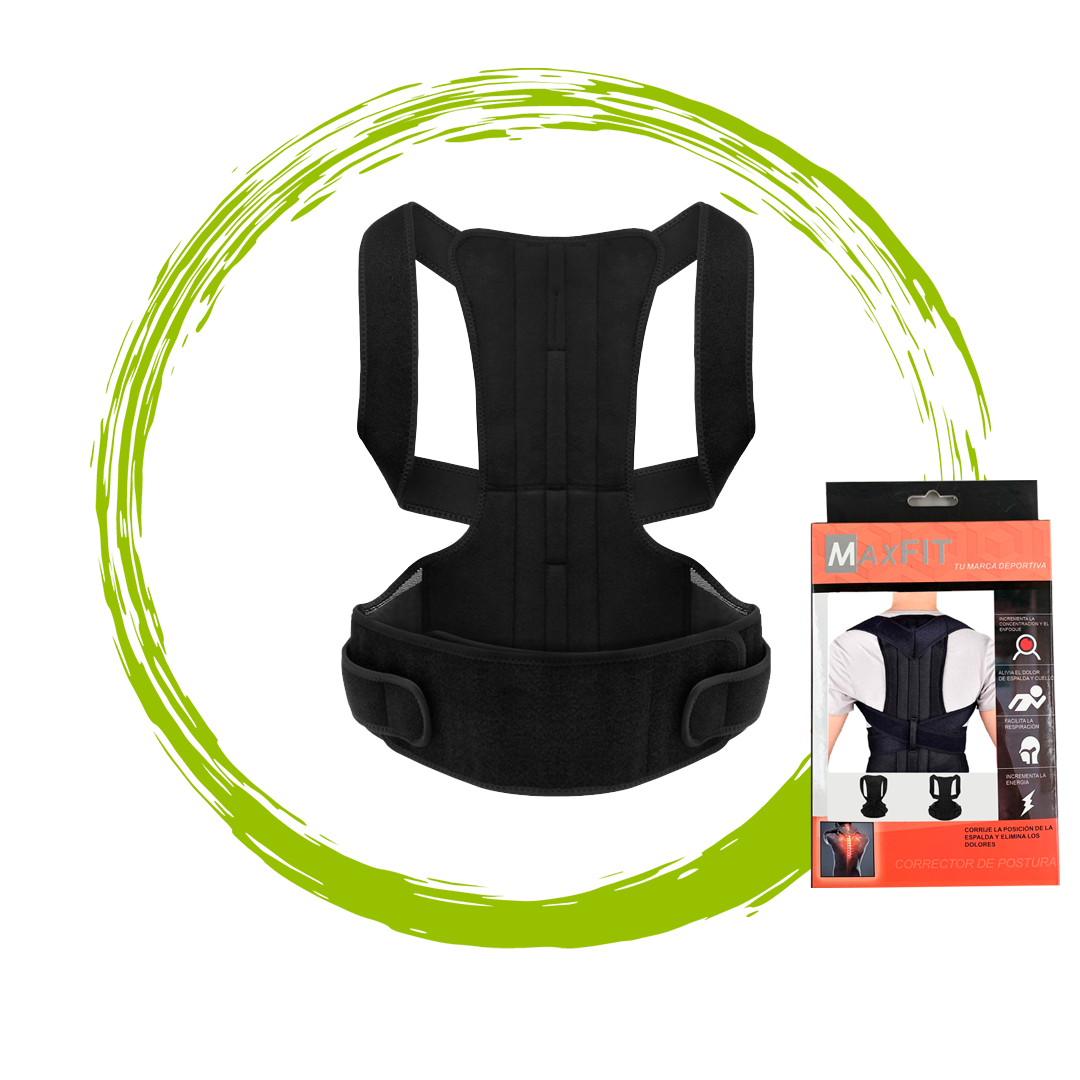 Corrector De Postura Premium Espalda Recta Con Varillas Flexibles Hb204 Maxfit