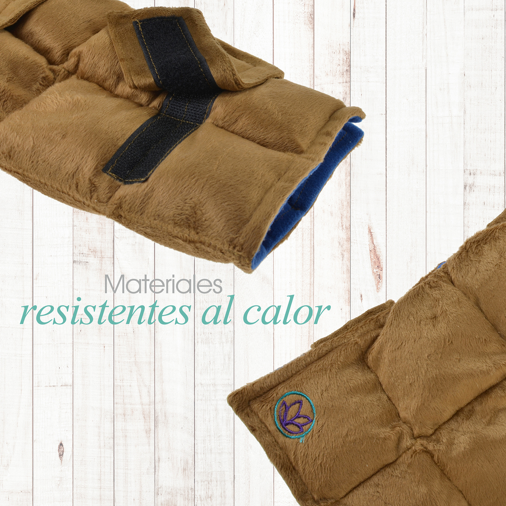 Naturalness - Compresa térmica para Codo Elaborada con Semillas y Plantas Medicinales - Línea Ortopédica Ideal para Rehabilitación, Fisioterapia o Descanso (Compresa + Aceite para masaje  125 ml)